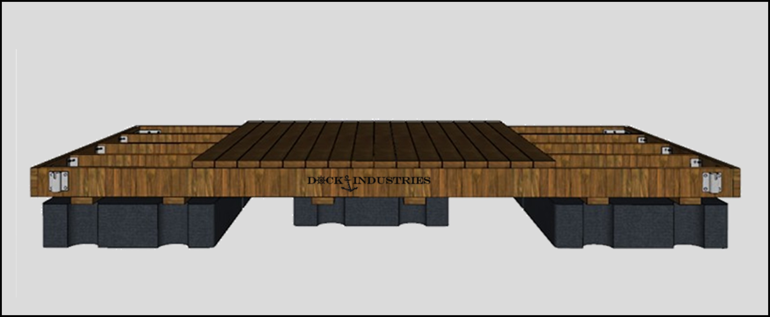 Residential dock kit 8'x16' - For posts