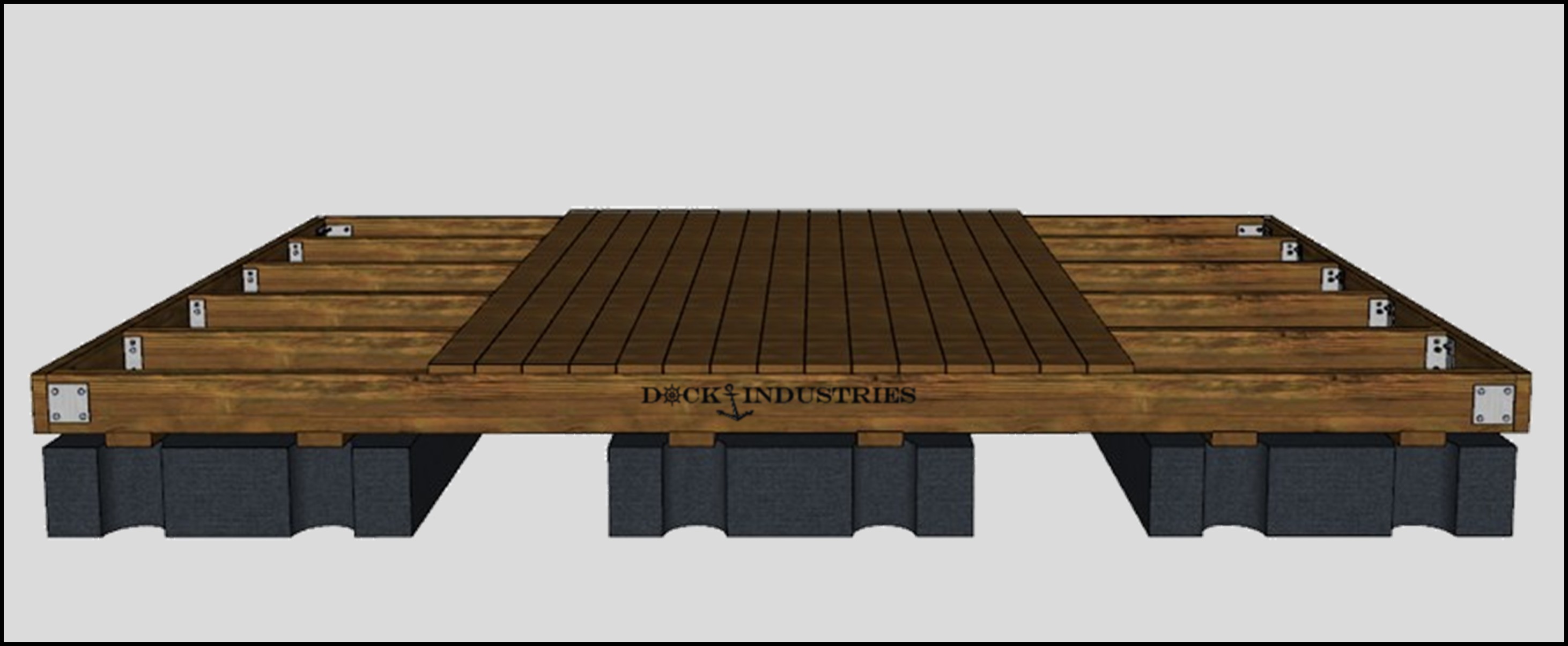 Residential dock kit 10'x16' - Unanchored