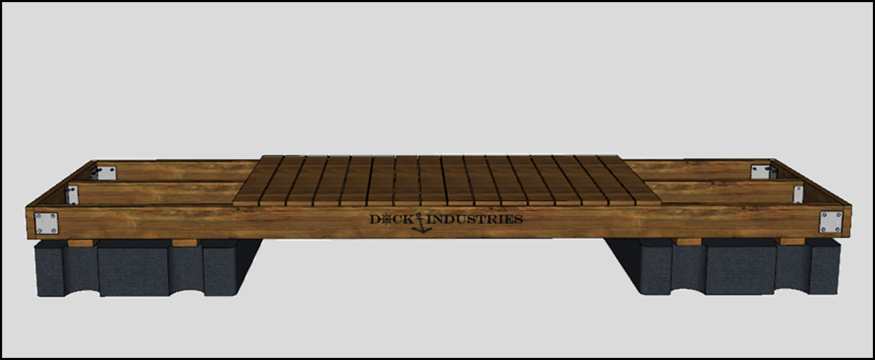 Residential dock kit 4'x16' - Unanchored