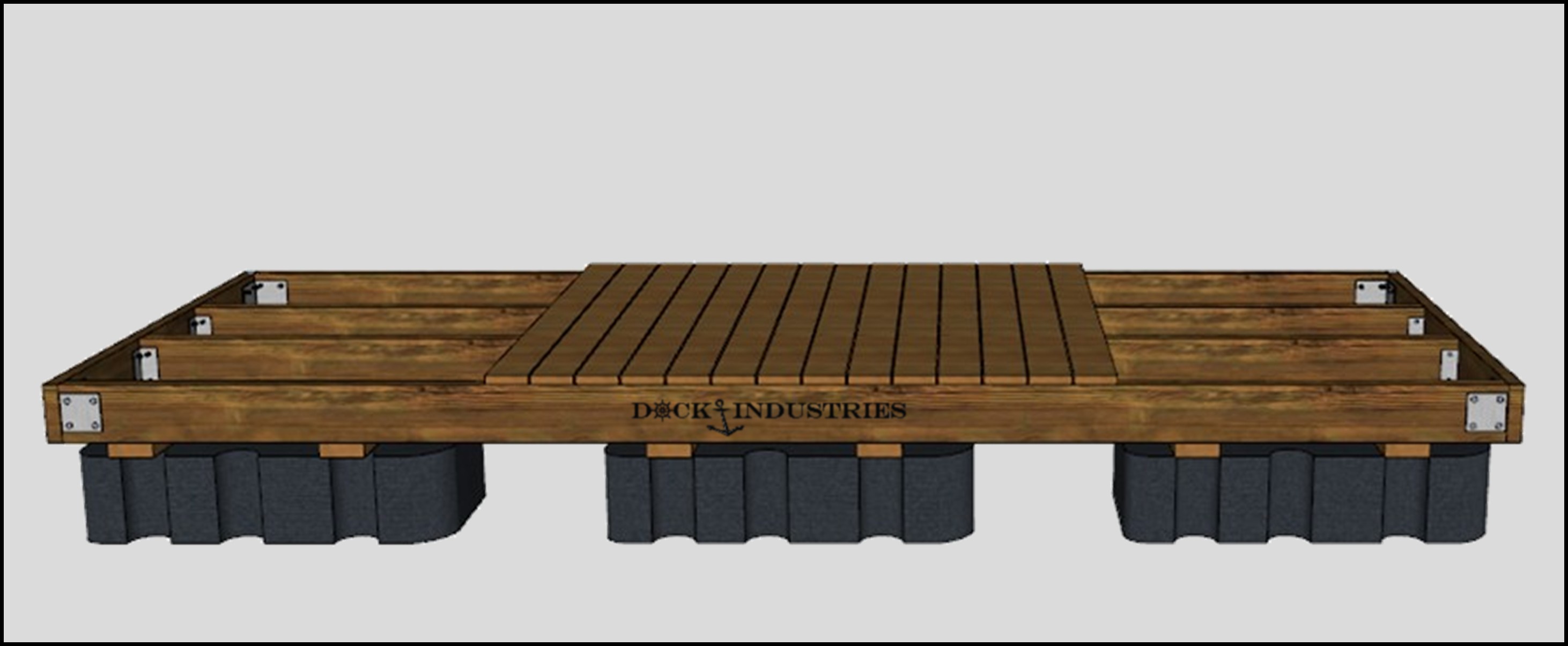 Residential dock kit 6'x16' - Unanchored