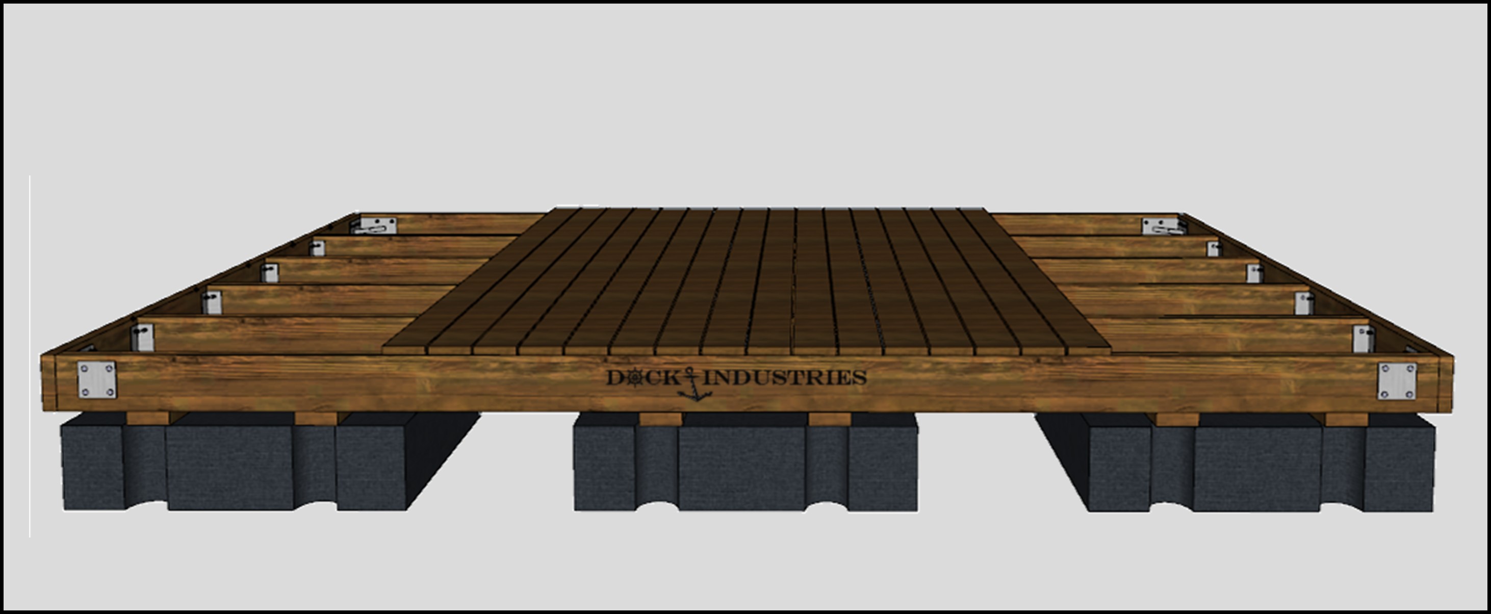 Heavy Duty dock kit 10'x16' - Unanchored