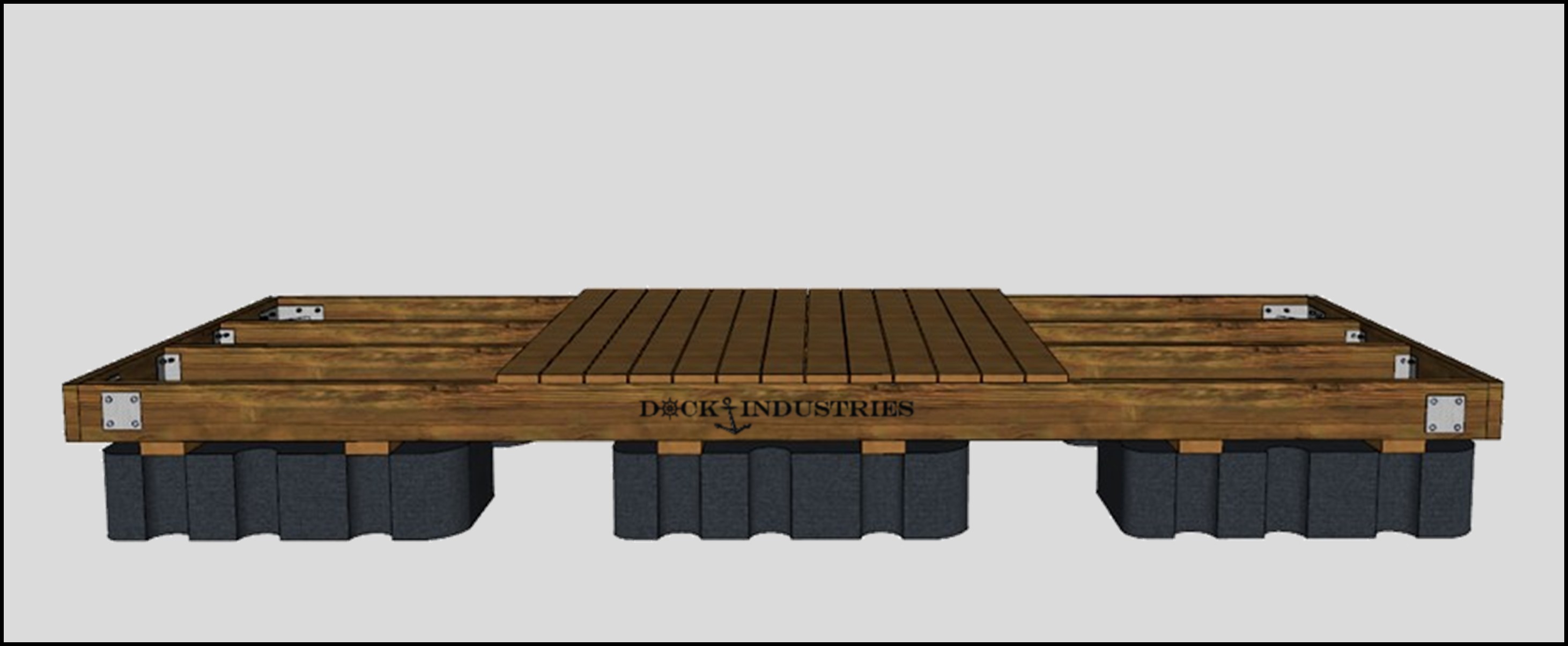 Heavy Duty dock kit 6'x16' - Unanchored