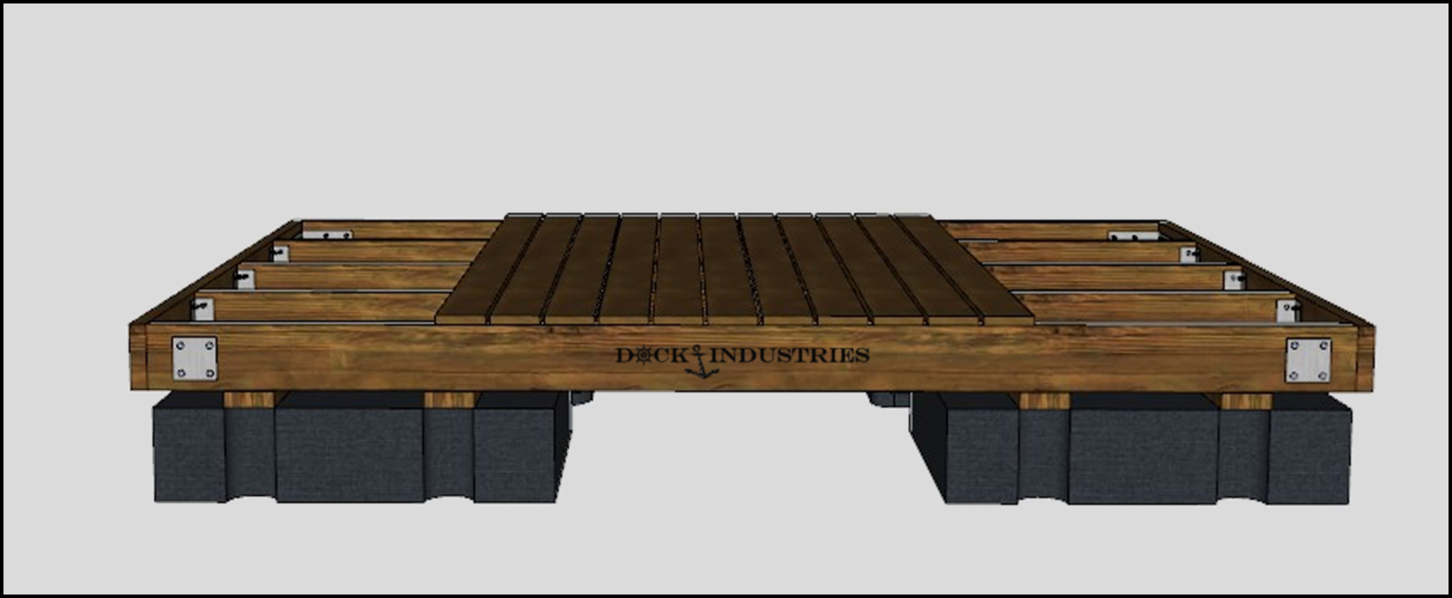 Heavy Duty dock kit 8'x12' - Unanchored