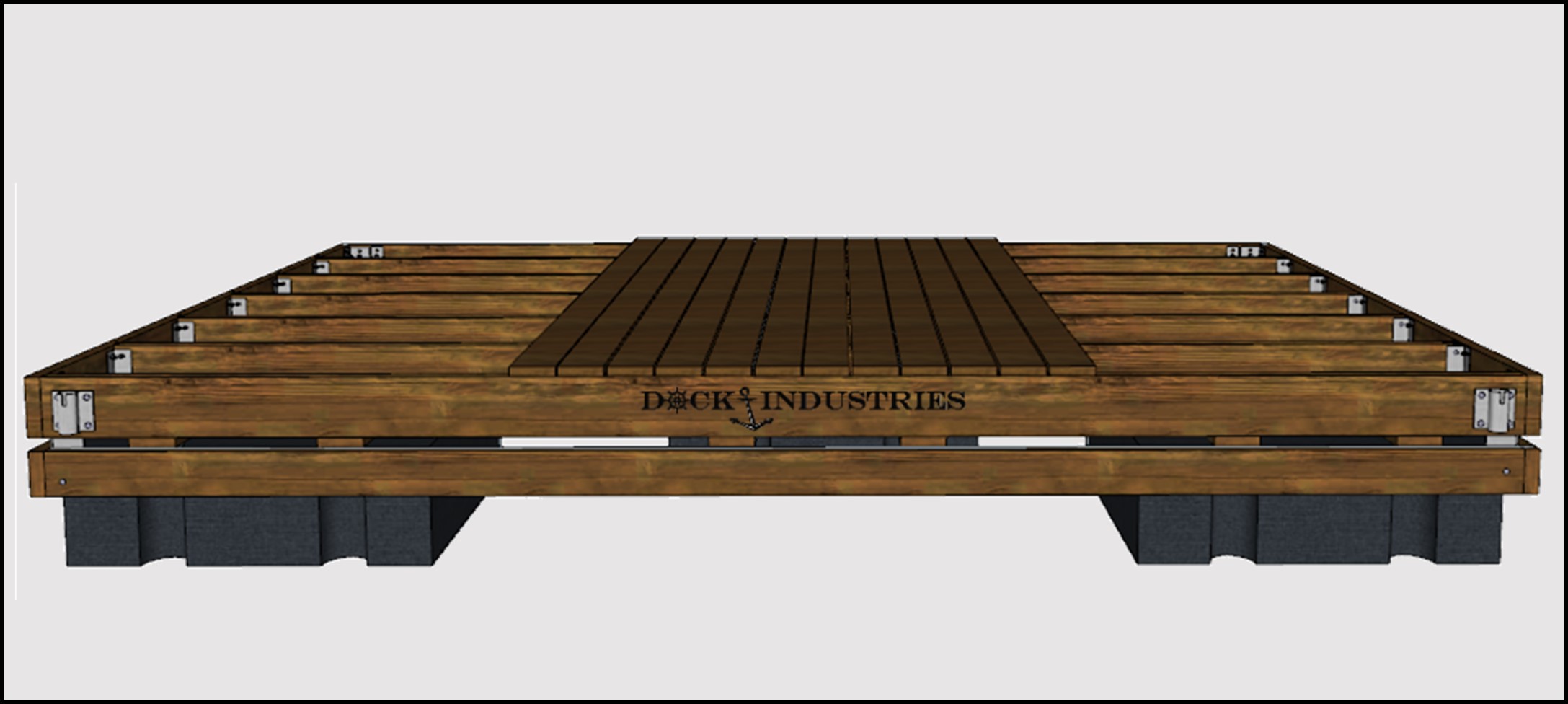 Commercial dock kit 12'x16' - For posts