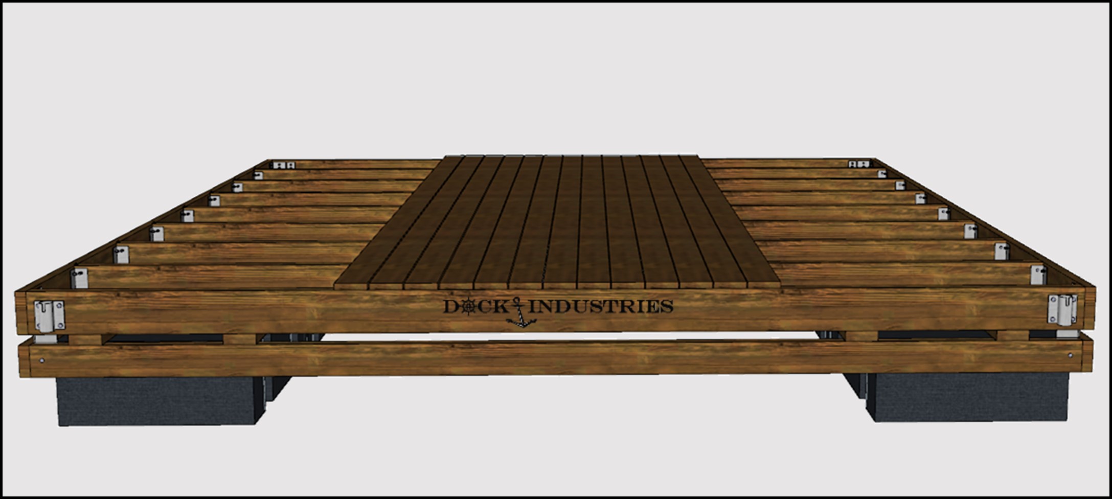 Commercial dock kit 16'x16' - For posts