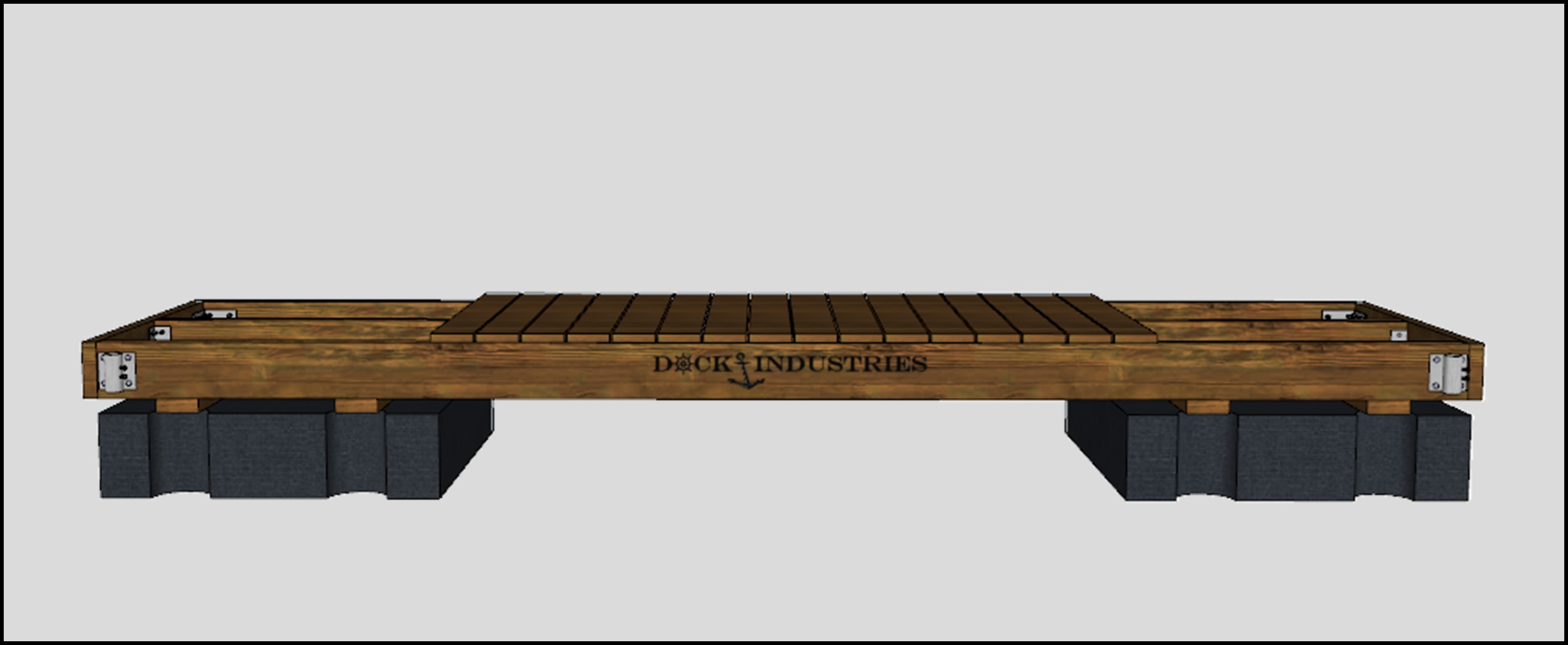 Residential dock kit 4'x16' - For posts