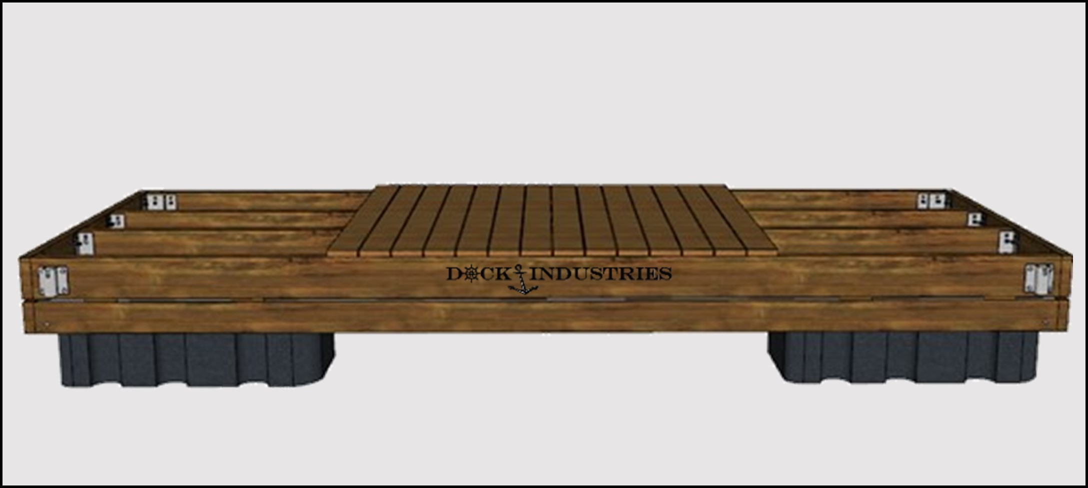 Commercial dock kit 6'x16' - For posts
