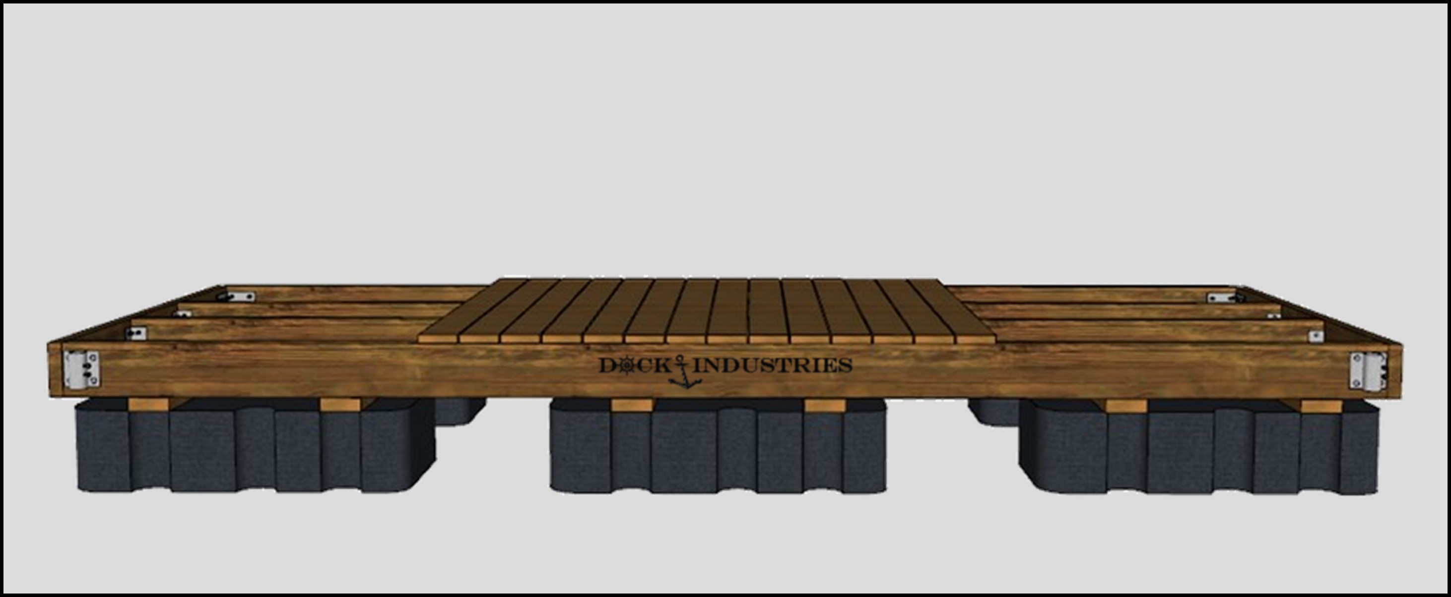 Residential dock kit 6'x16' - For posts