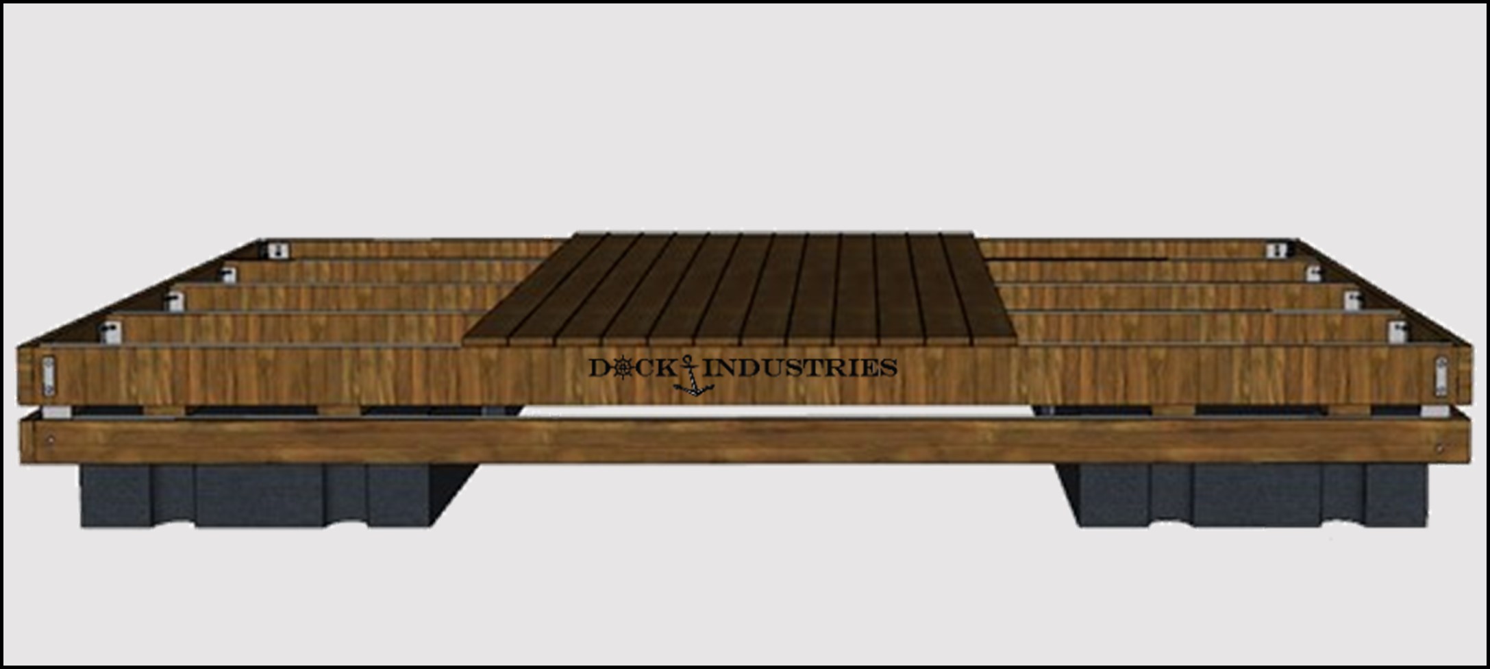 Commercial dock kit 8'x16' - For posts