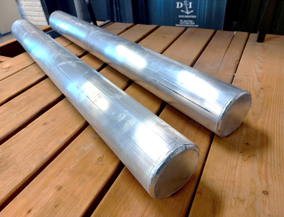 Ensemble de 2 tubes d'aluminium pour installation de quai à motomarine - KPWC-TUBE-ALU