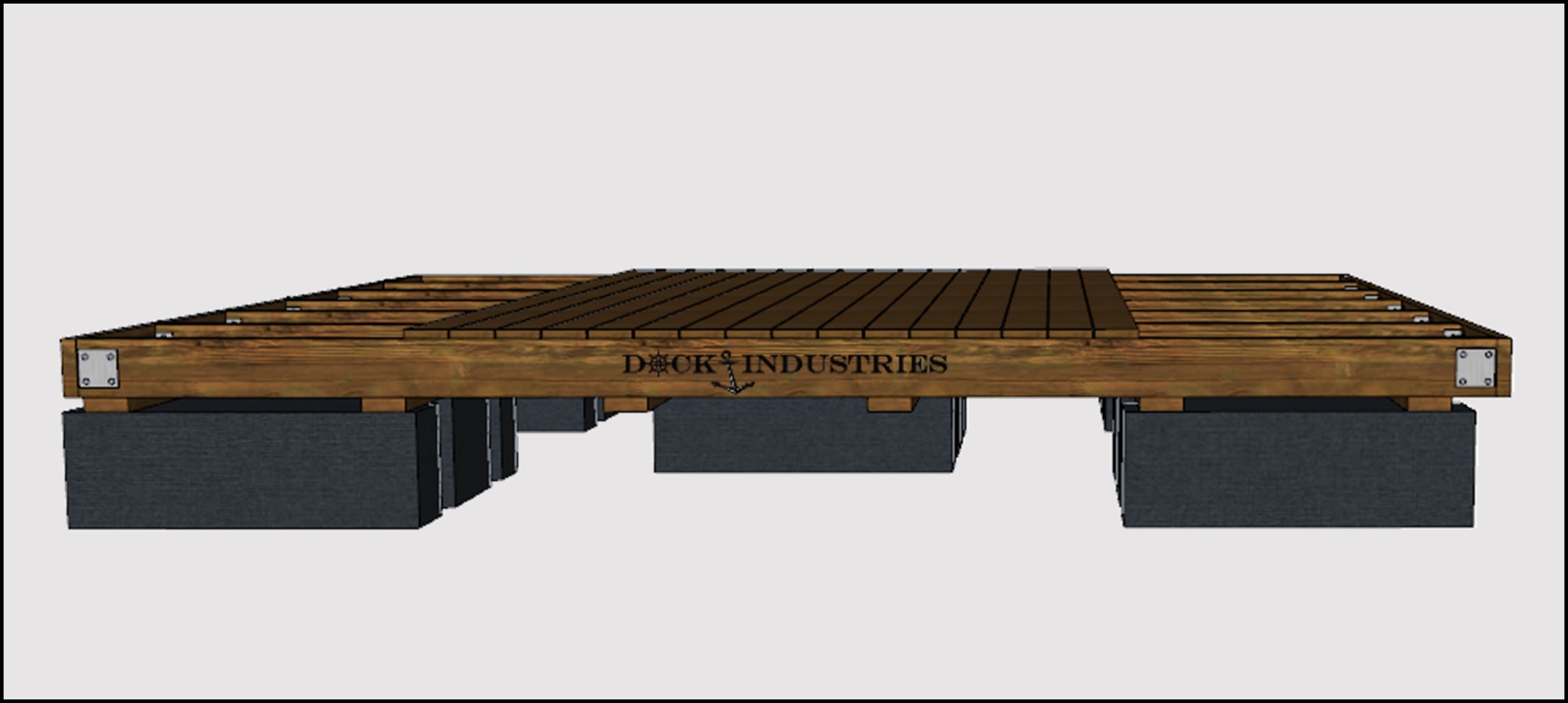 Residential dock kit 12'x16' - Unanchored