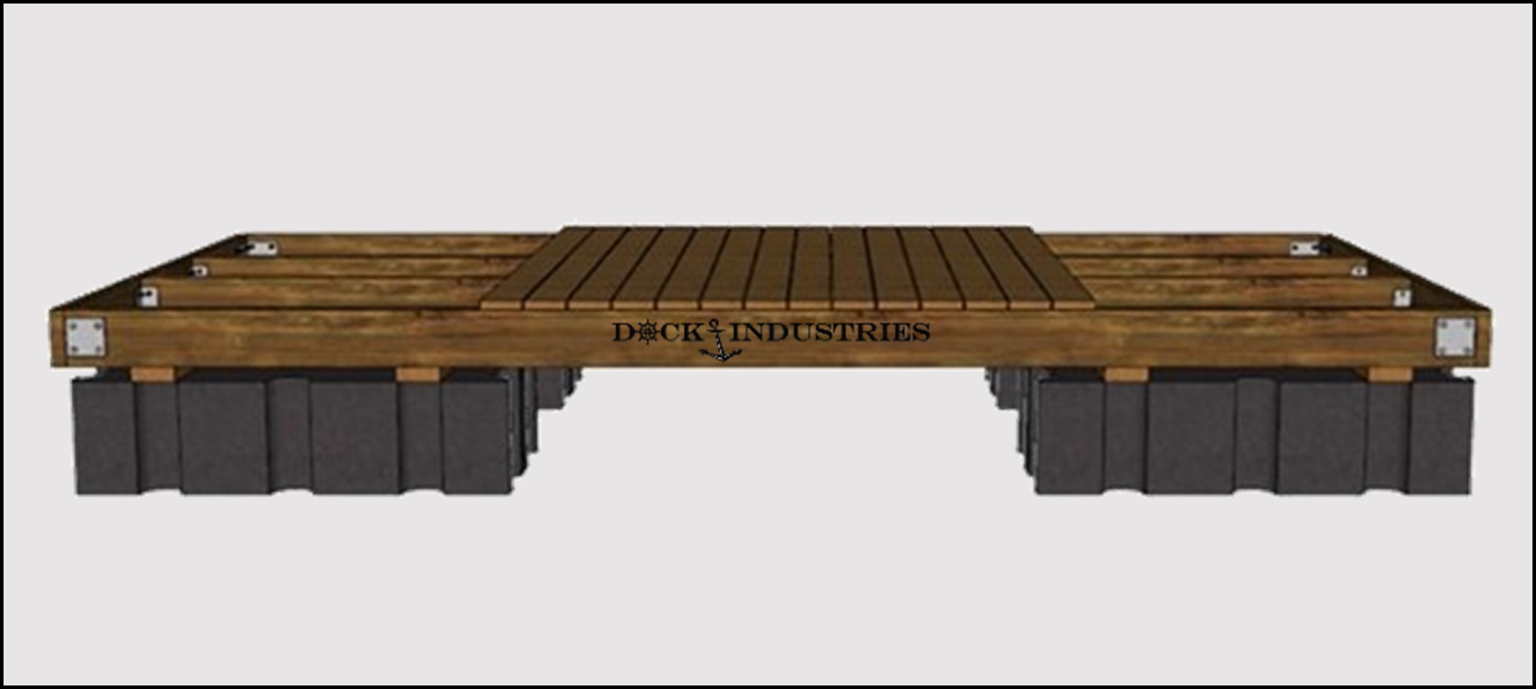 Residential dock kit 6'x16' - Unanchored