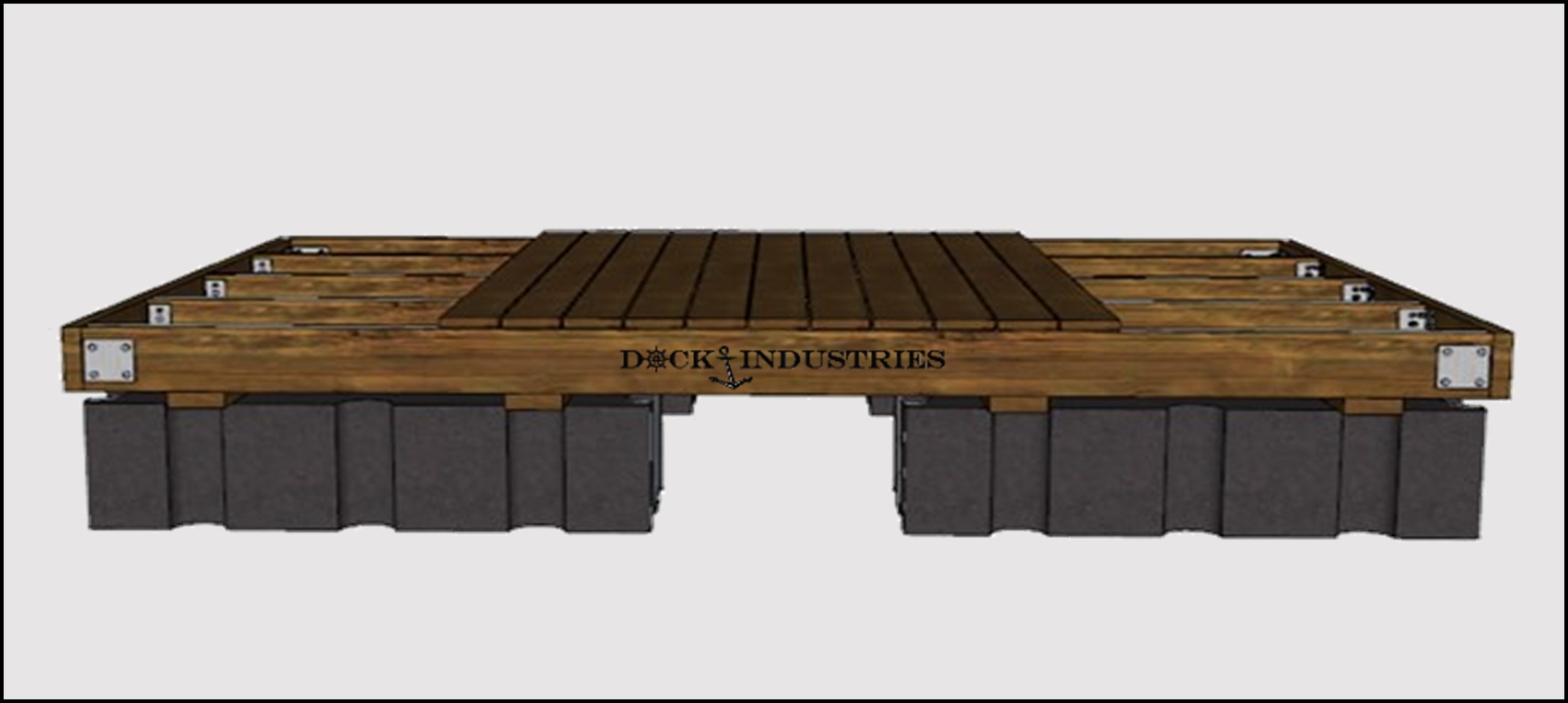 Residential dock kit 8'x12' - Unanchored